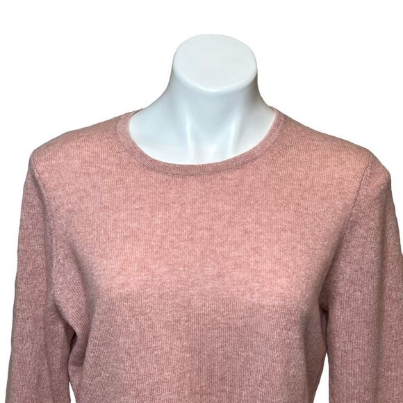 Charter Club luxury cashmere Bella rose crew neck sweater size L - Picture 5 of 16